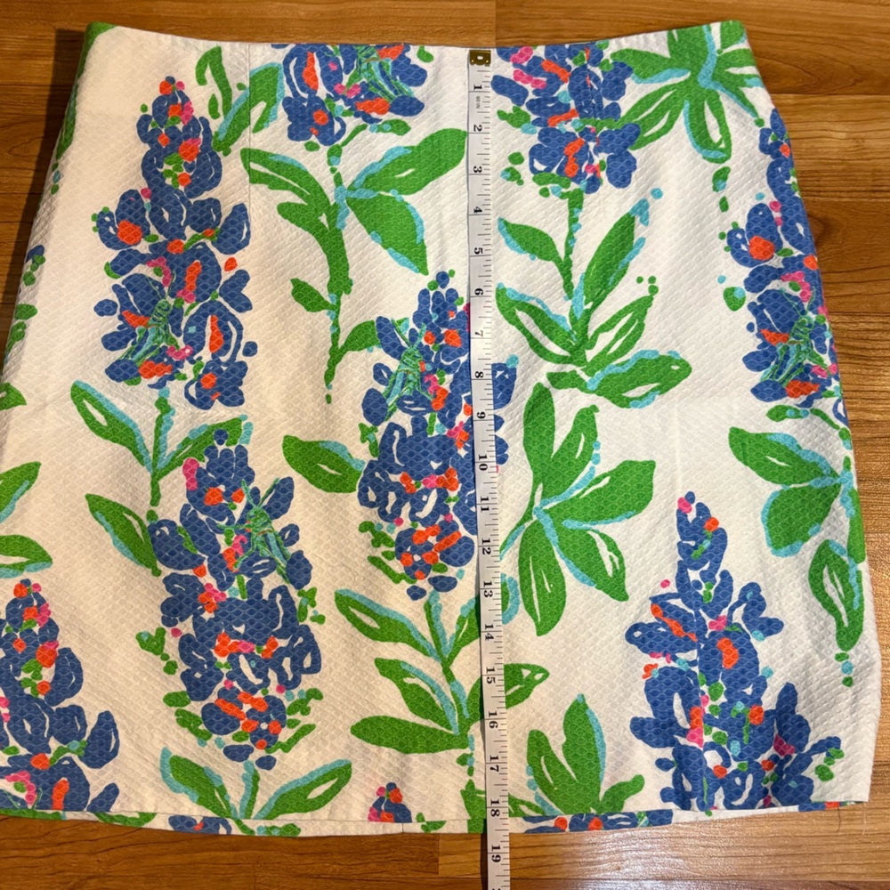 Lilly Pulitzer Women’s Lynnie Honeycomb Pique Mini Skirt Size 10 Floral - Picture 8 of 8